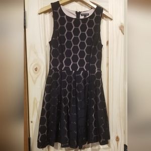 "As U Wish" Black Lace over Light Pink Dress